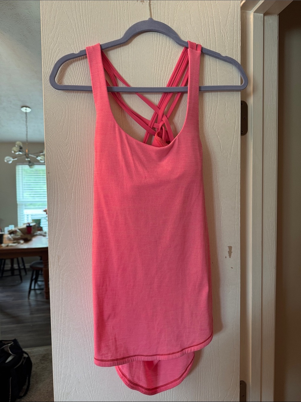 Lululemon Women's Pink Strappy Back Tank Top
